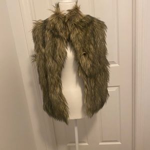 Calvin Klein Jeans faux fur vest